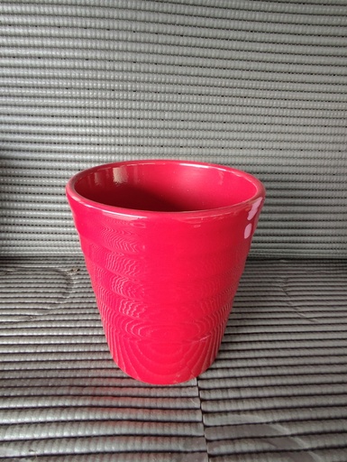 Maceta cerámica roja